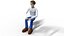 Casual Male Cartoon Character Rigged