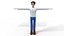 Casual Male Cartoon Character Rigged