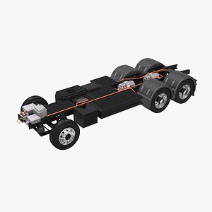 3D electric truck chassis model
