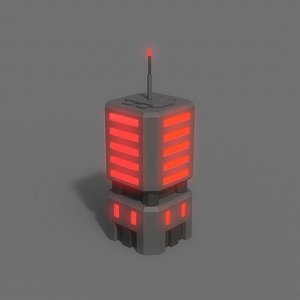PBR Sci-Fi Building A22 model