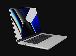 3D Apple Silicon MacBook Pro 16 inch 2021 in Official Design model