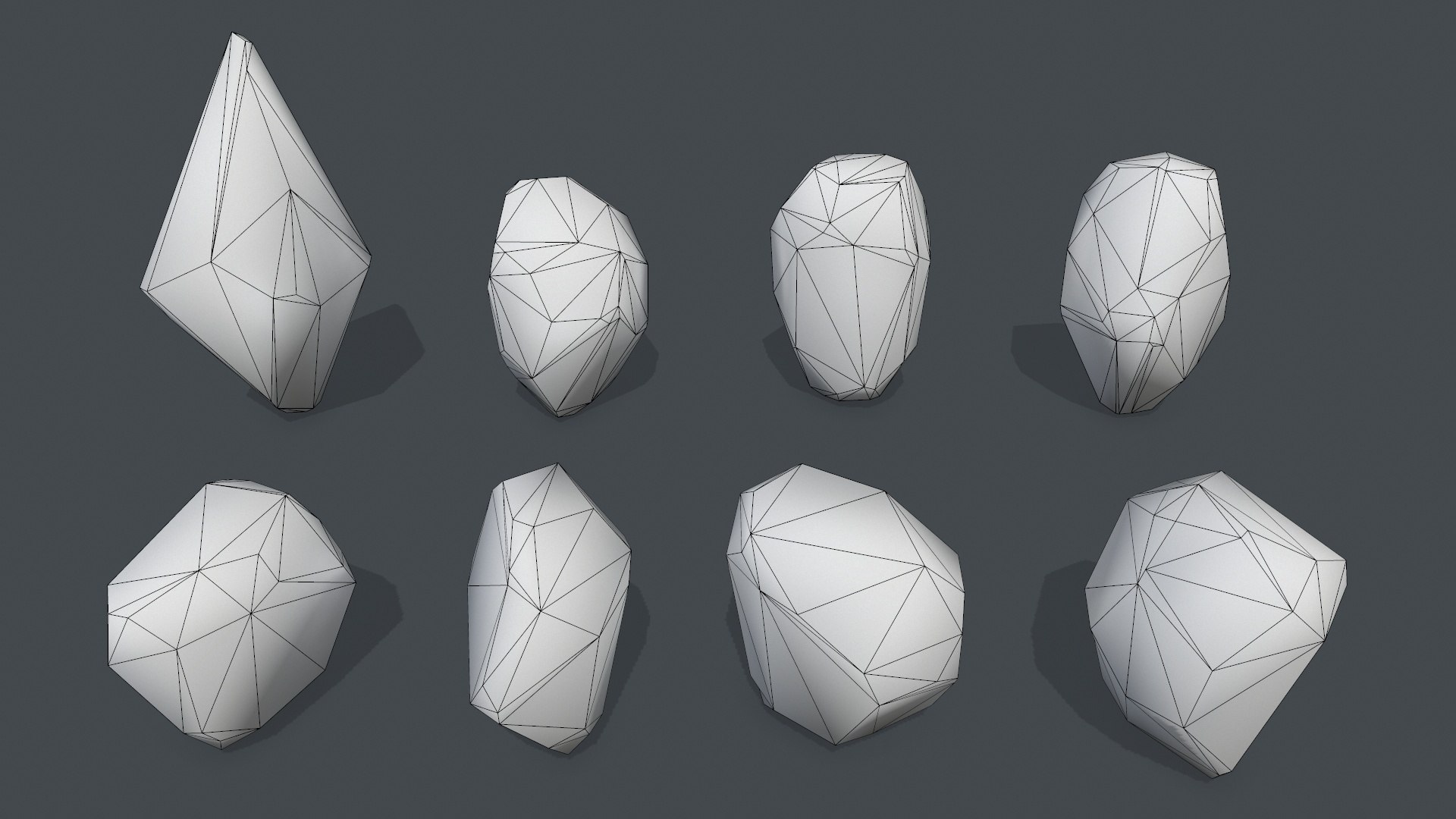 Crystal Set Model - TurboSquid 2069581