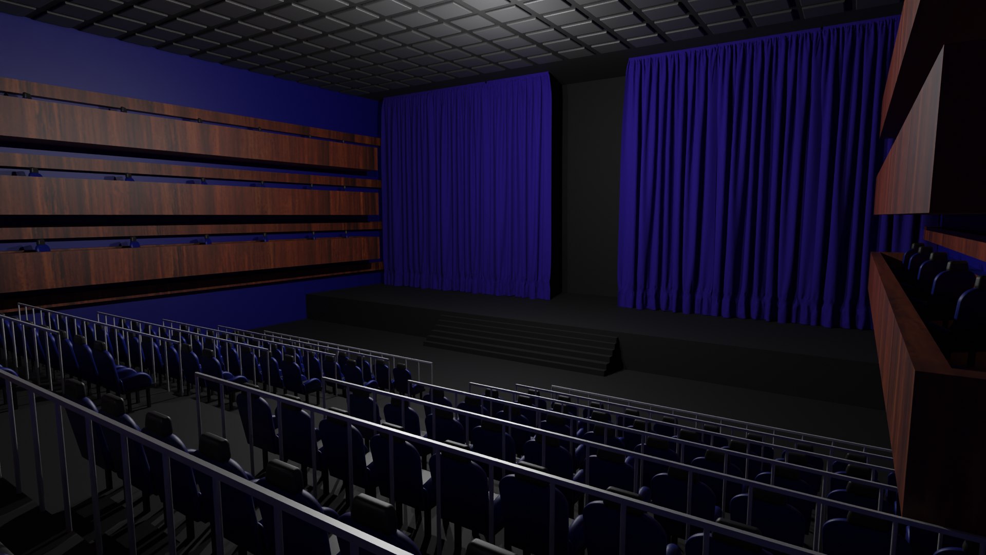 Theater Hall Interior 3D Model - TurboSquid 2159618