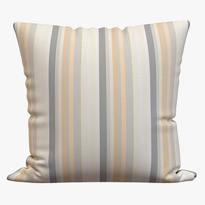 STRIPED LINEN THROW PILLOW COVER