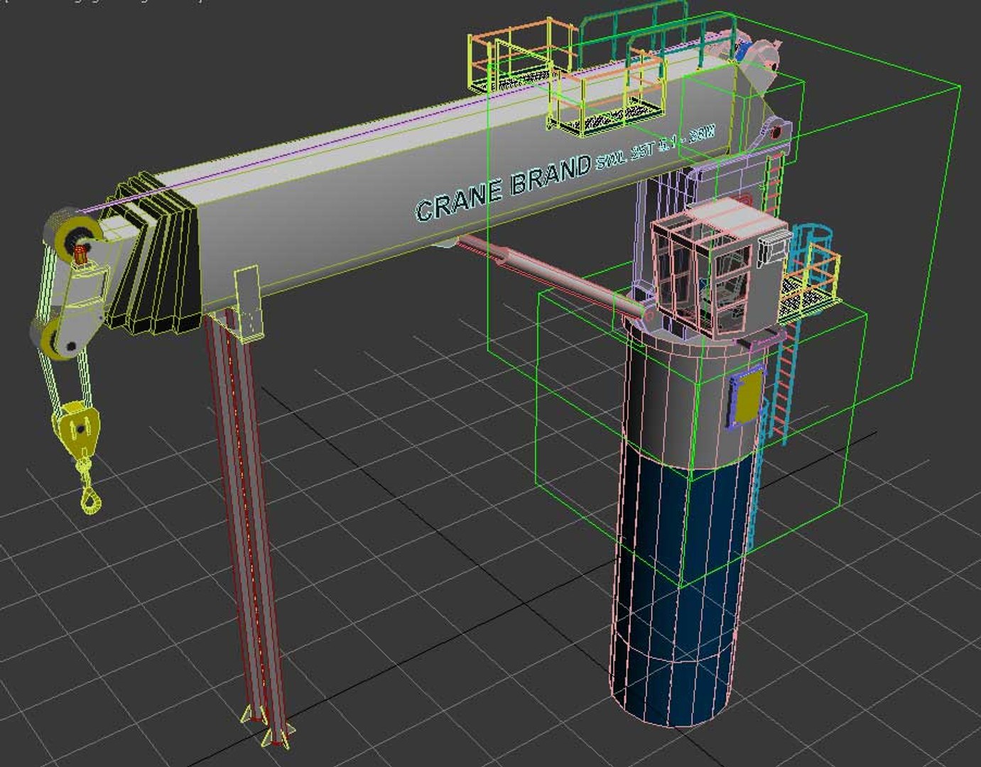 Telescope Crane 3d Model