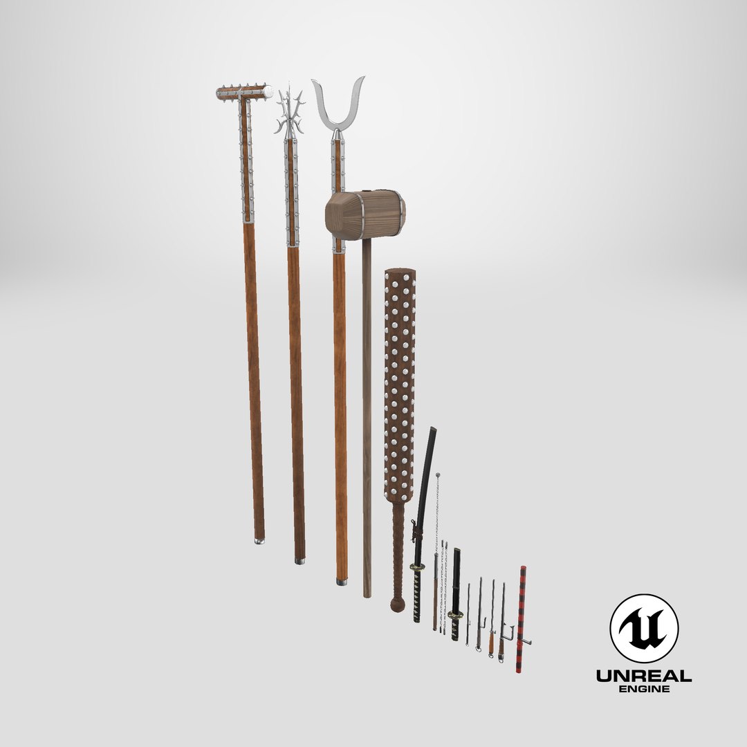 3D Samurai Weapon Pack model https://p.turbosquid.com/ts-thumb/WD/0TRsmY/Aa/stemcell_unreal_render/png/1722601015/1920x1080/fit_q87/eebf0e13c1381e2572cca0f6dc1dd61053cdeacb/stemcell_unreal_render.jpg