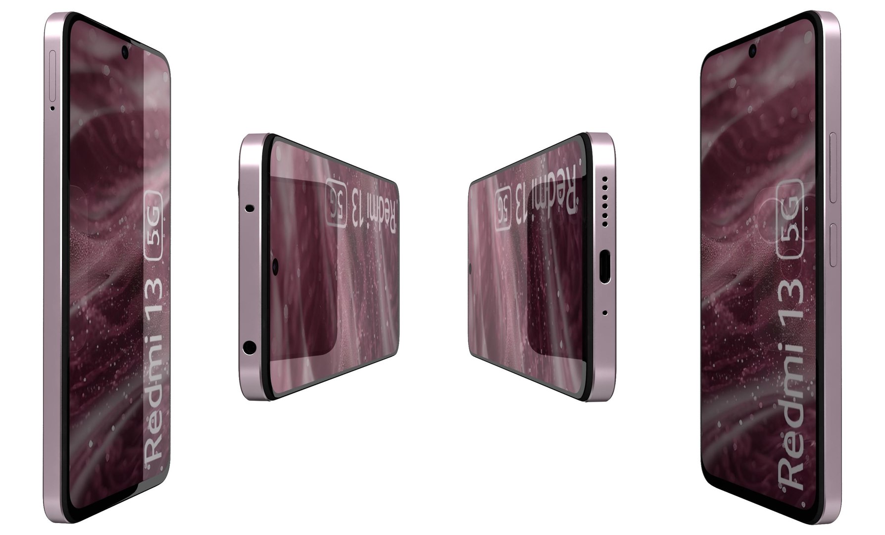 3D Xiaomi Redmi 13 5G Pink - TurboSquid 2261776
