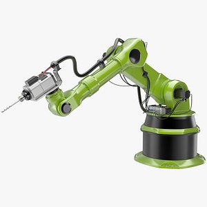 3d model industrial robot 1