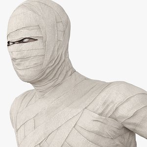 3D Mummy in Clean Bandage Rigged for Maya