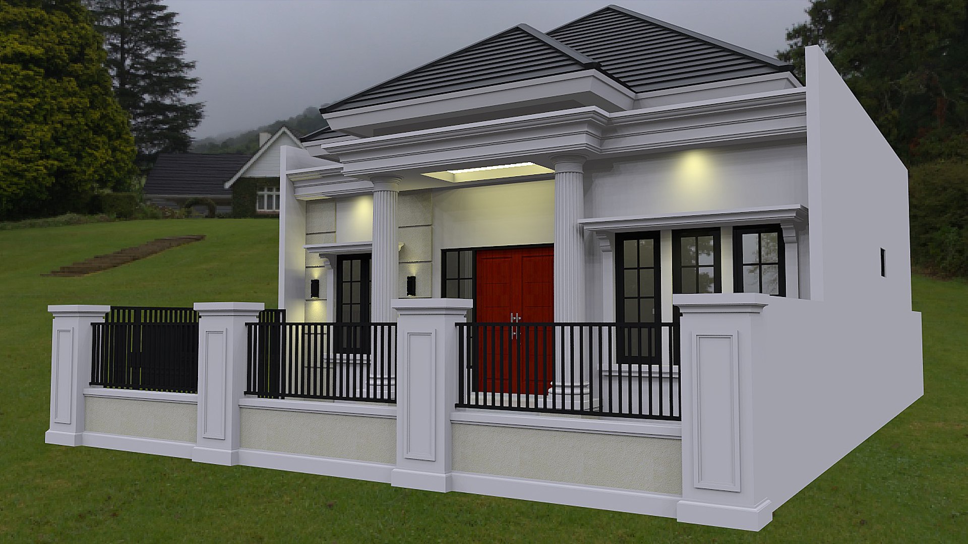 Classic House Model - TurboSquid 2328046