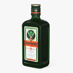 Jagermeister Herbal Liquor Bottle 1L 3D model