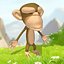 3d toon monkey
