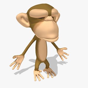 3d toon monkey