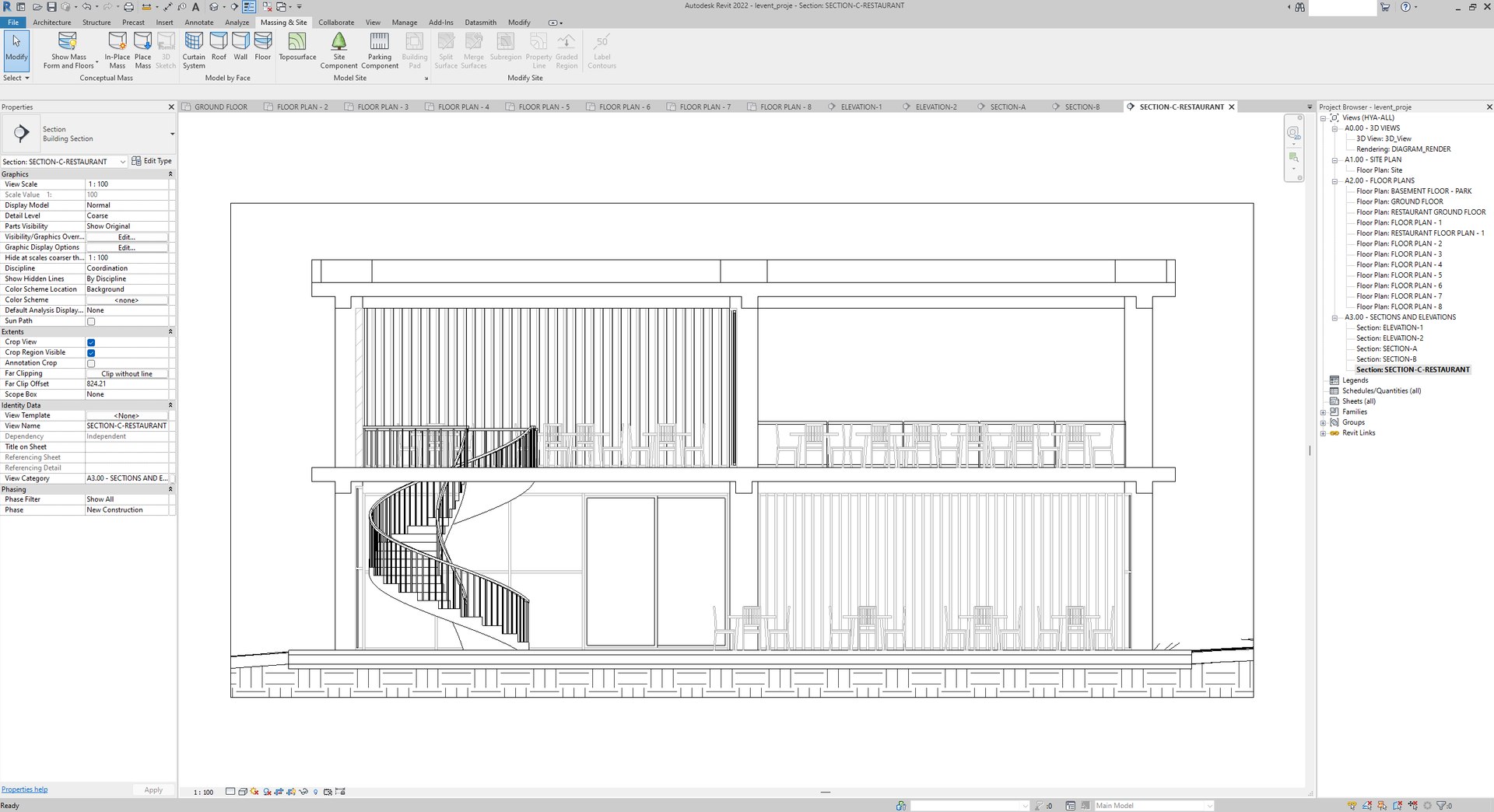 3D Apartment Building Revit Project 3D Model - TurboSquid 2080032