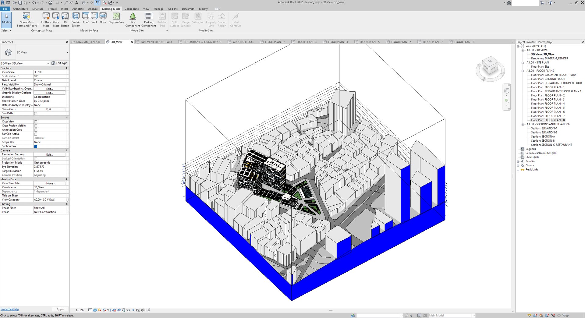 3D Apartment Building Revit Project 3D Model - TurboSquid 2080032
