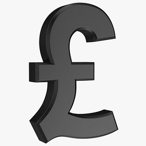 UK Pound Currency Symbol Plastic
