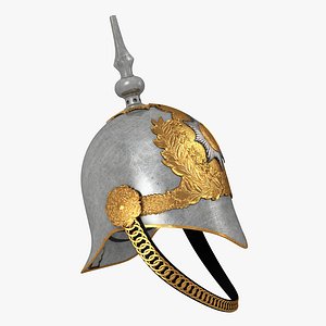 British Life Guard Cavalry Helmet 3D Model
