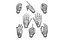 関節式アームハンド bjddoll 3DHands JointedHands BJDHands MovableHand HandPoses DollHa