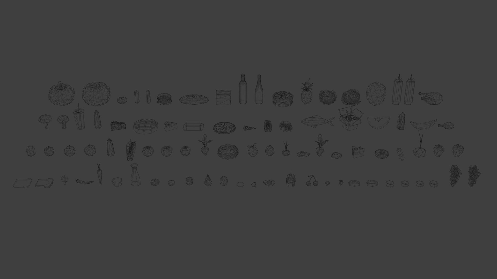 3D Low Poly Food Collection - Fruits Vegetables Food https://p.turbosquid.com/ts-thumb/WD/ISvHoa/Nv/wire/png/1646225571/1920x1080/fit_q87/4b5d0ab425dbf29787eb68f84265d86e3523752b/wire.jpg