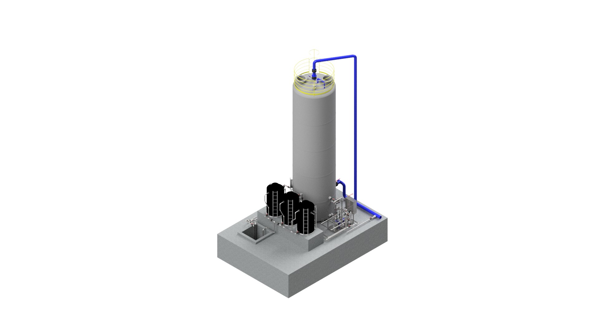 3D BIOGAS PLANT - TurboSquid 2218751