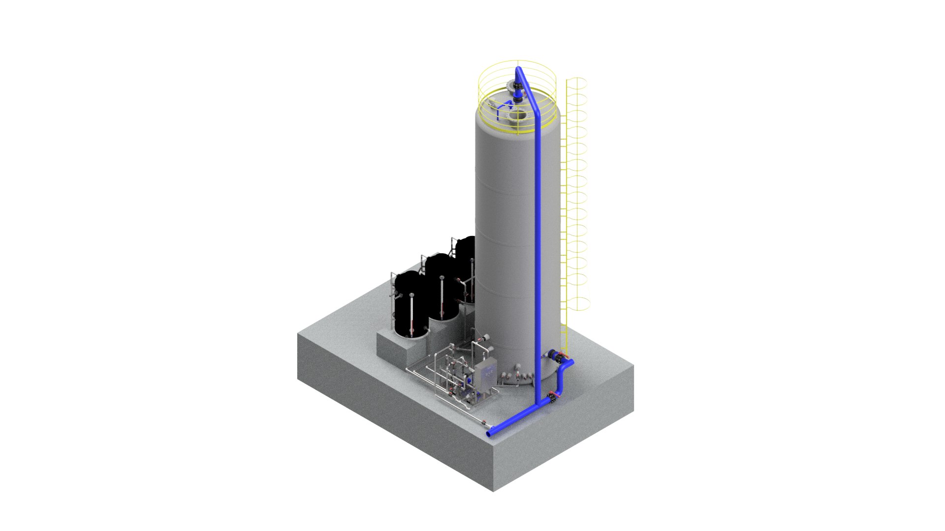 3D BIOGAS PLANT - TurboSquid 2218751