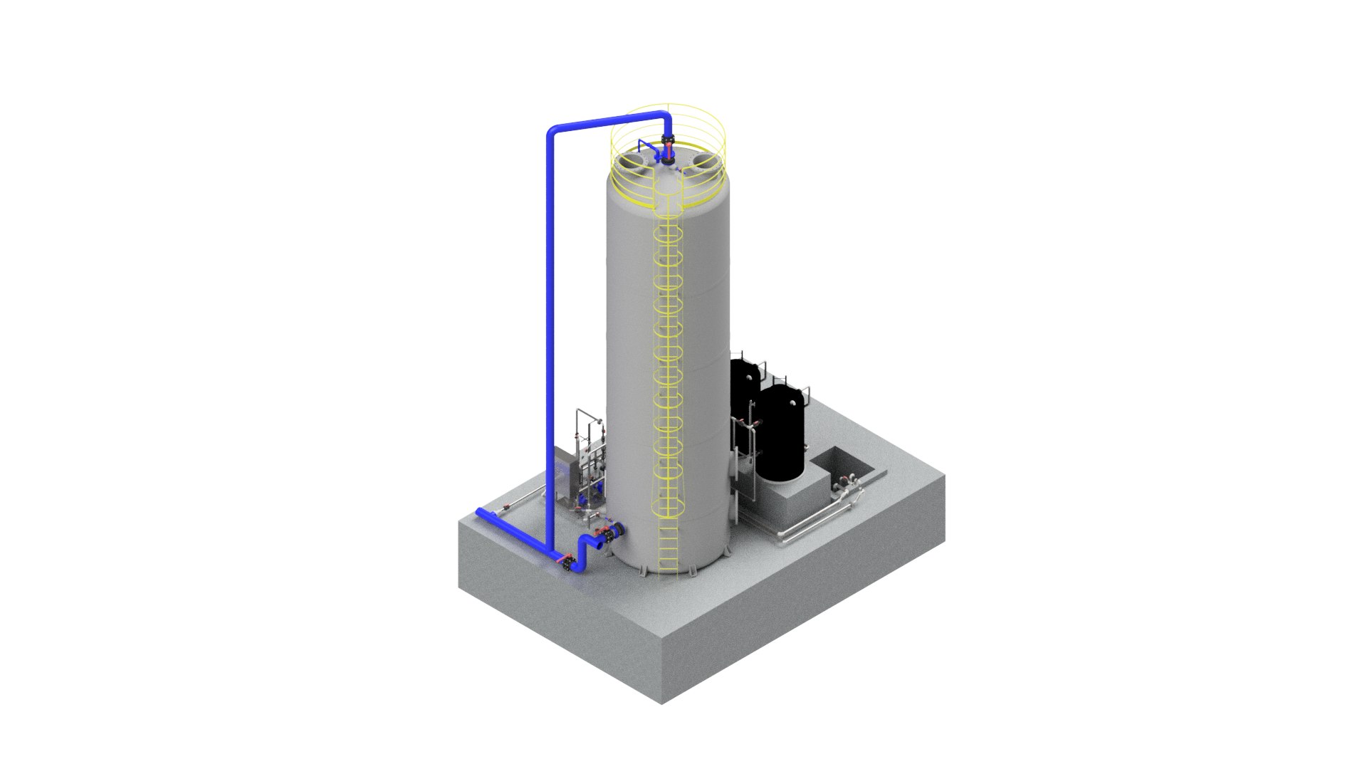 3D BIOGAS PLANT - TurboSquid 2218751