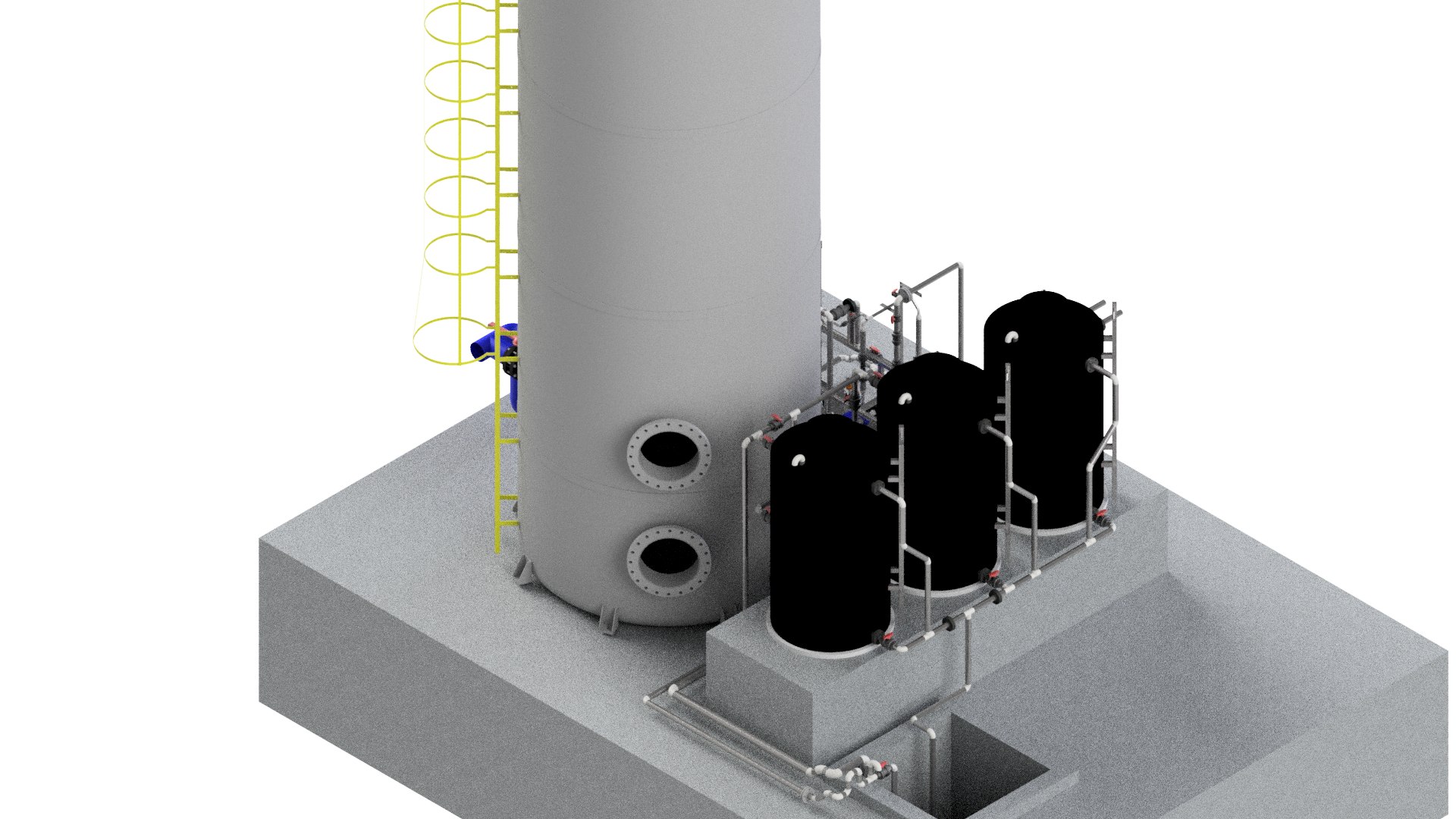 3D BIOGAS PLANT - TurboSquid 2218751