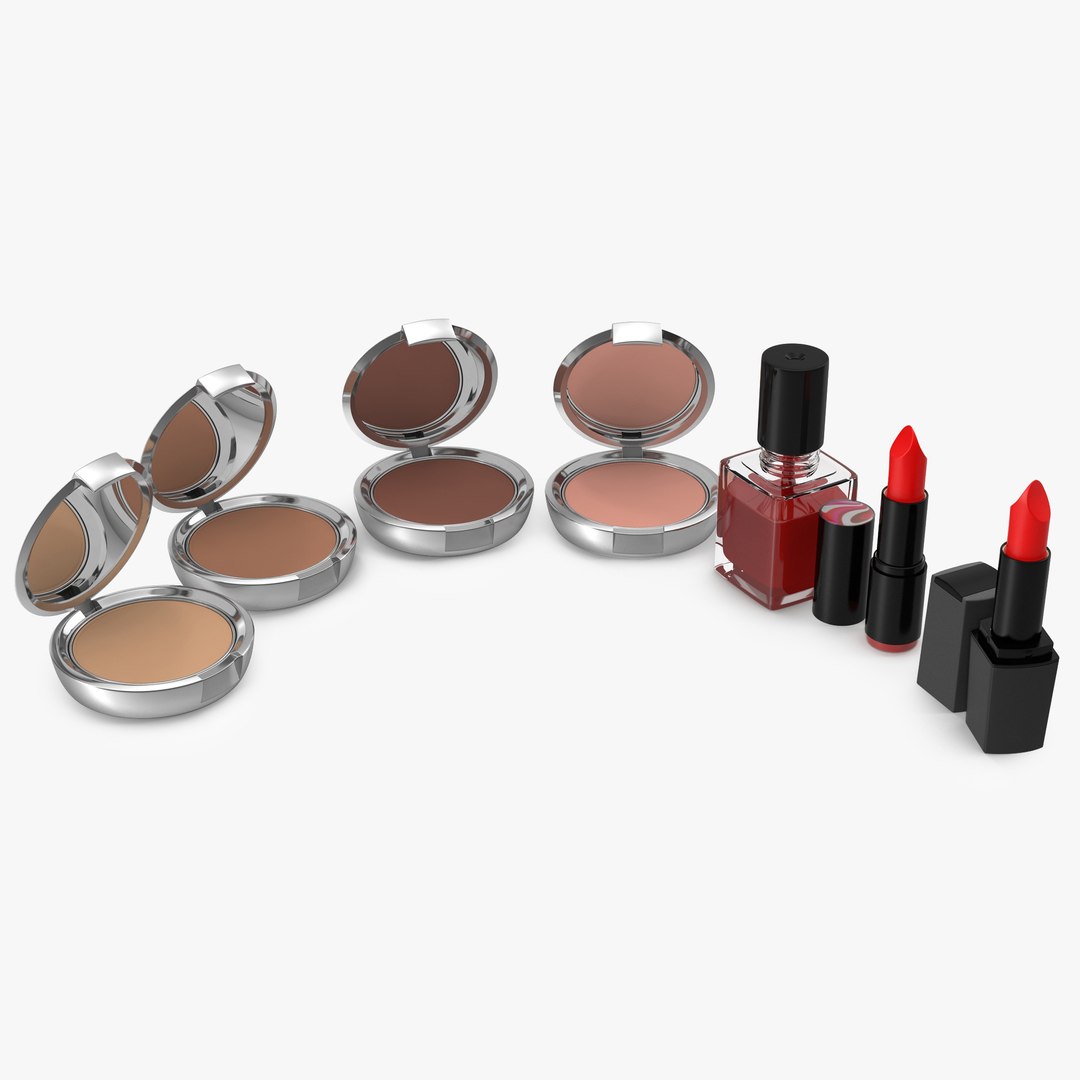 Cosmetics Collection 3D model preview