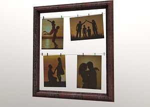 3D frame picture clothespins