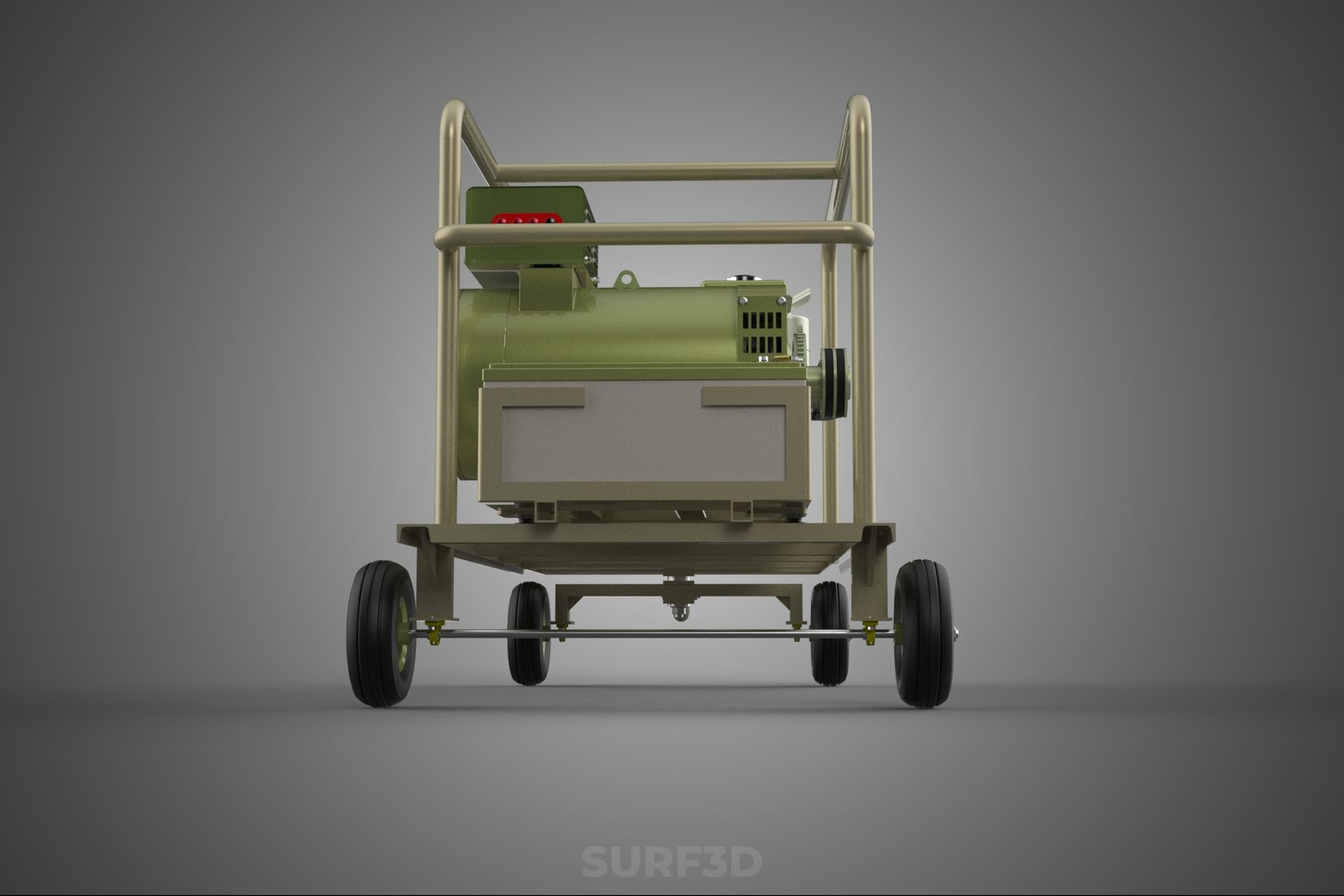 STANDARD MILITARY ARMY PANZER DESERT DIESEL GENERATOR SET GENSET 3D ...