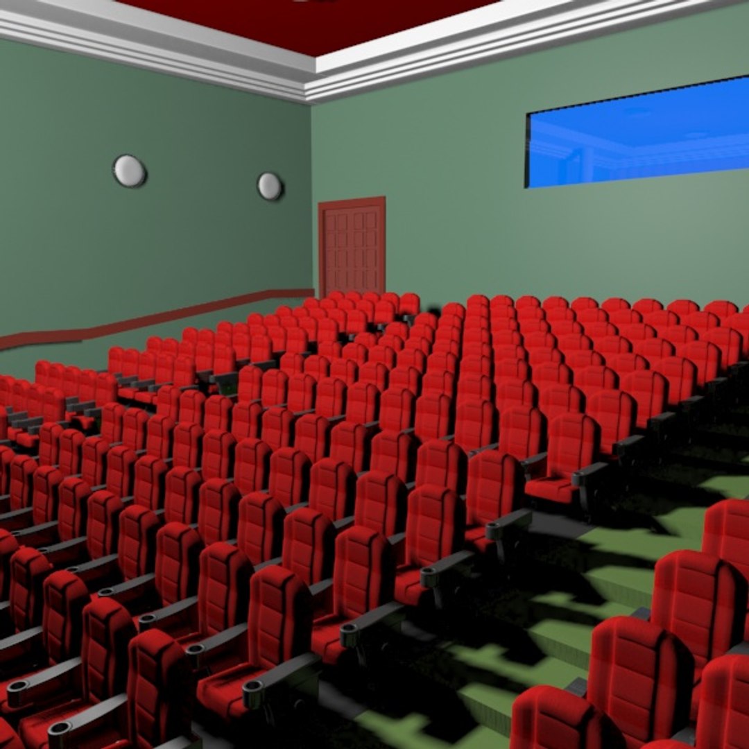 Cartoon Movie Theatre 3d Max