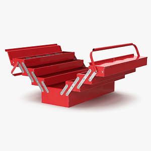 Metal Cantilever Tool Box 4 Tier Rigged