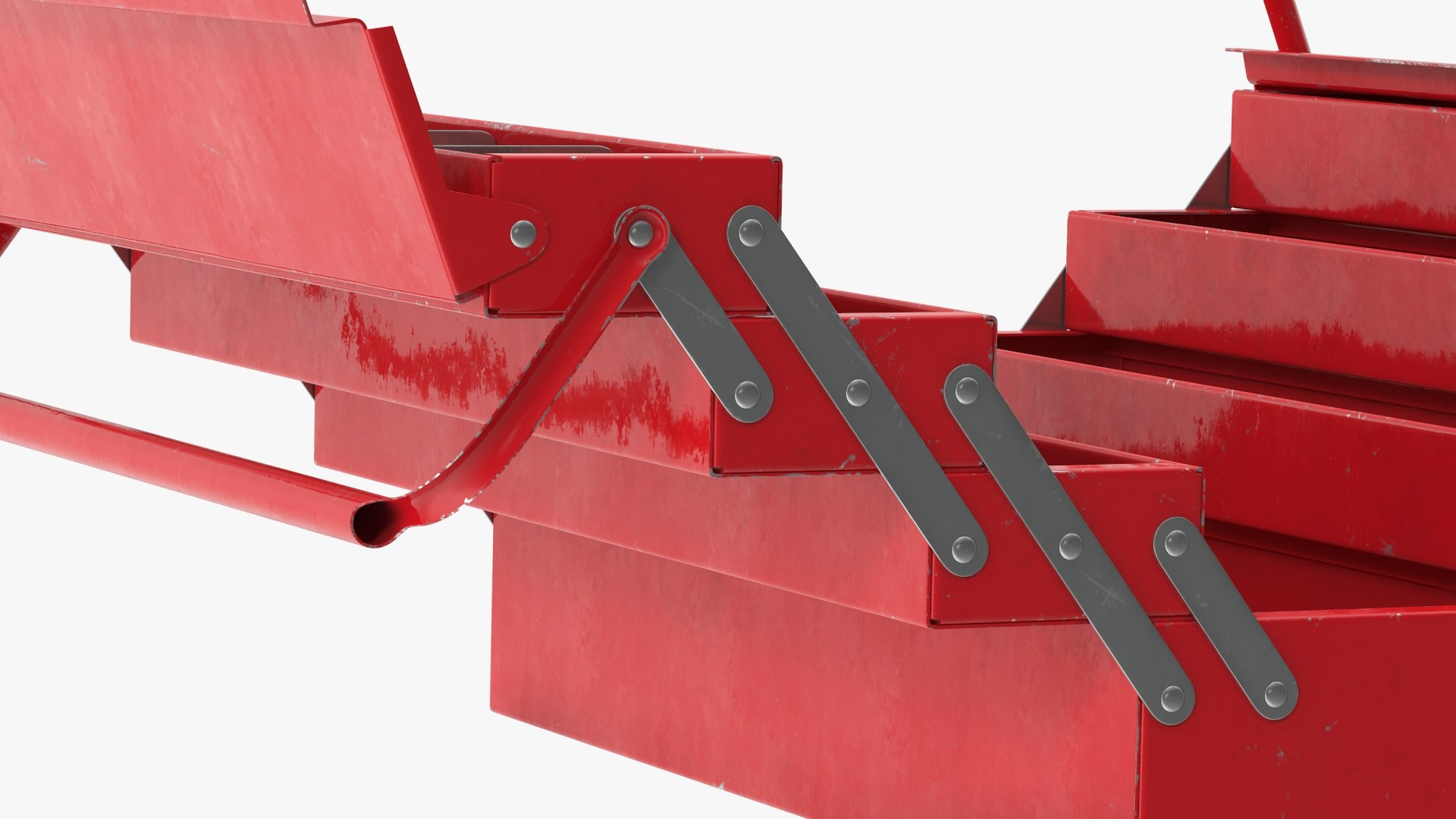 Metal Cantilever Tool Box 4 Tier Rigged 3D Model TurboSquid 1900046