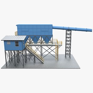 3D industrial element 3 model