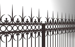 fence gate 3D model