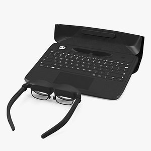 Augmented Reality Laptop Spacetop with Glasses