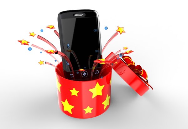 phone fireworks stars 3d model