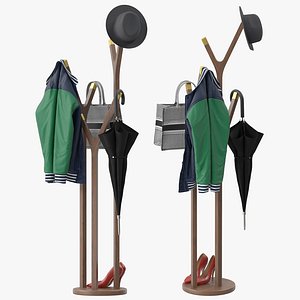 3D model Coat Rack Stand Free Standing