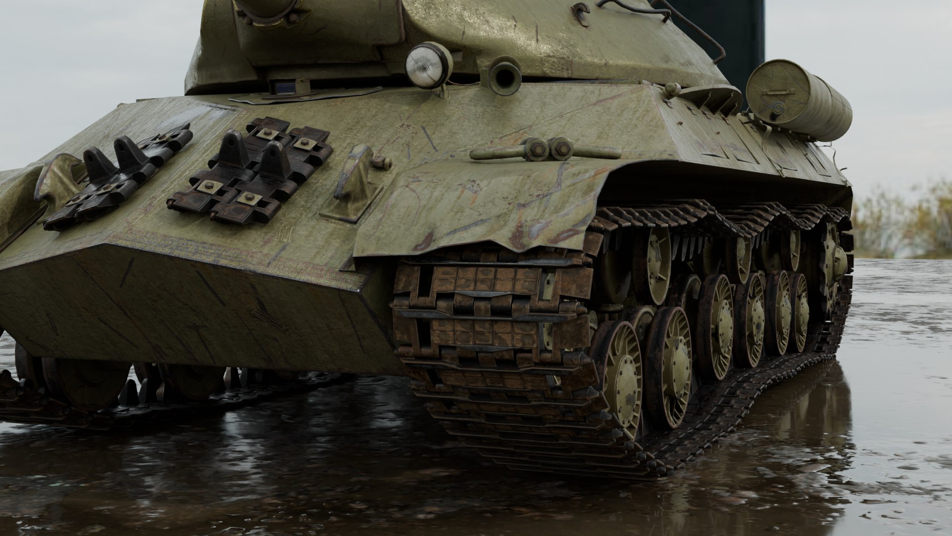 3D Realistic Tank PBR 4k Low-poly - TurboSquid 2400948