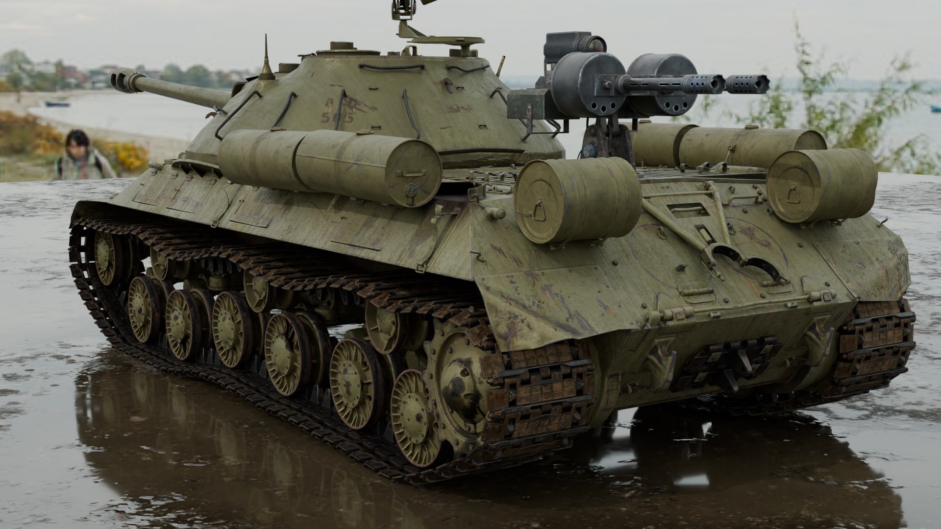 3D Realistic Tank PBR 4k Low-poly - TurboSquid 2400948