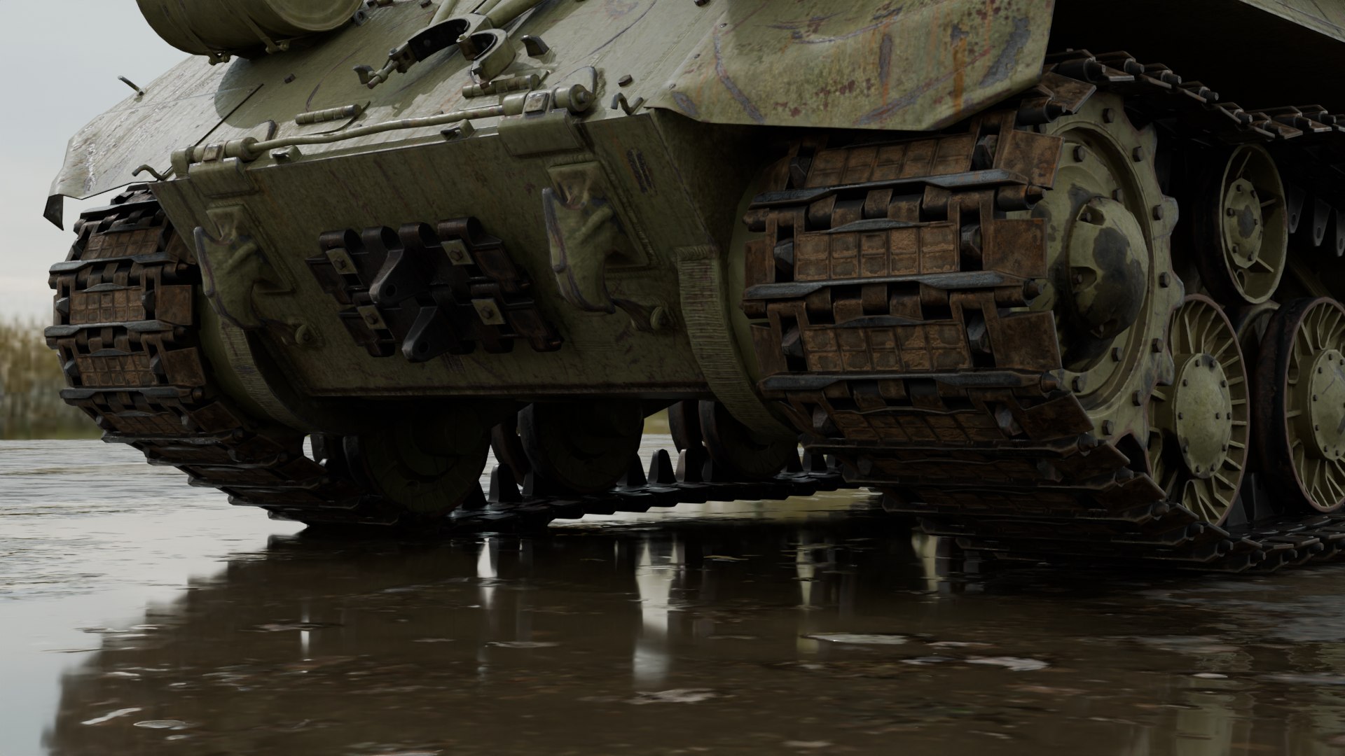 3D Realistic Tank PBR 4k Low-poly - TurboSquid 2400948