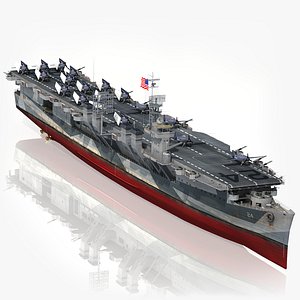 USS Belleau Wood CVL-24 Independence-class 3D model