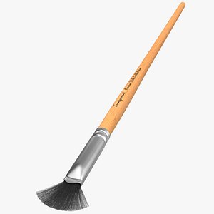 3d model paint brush fan