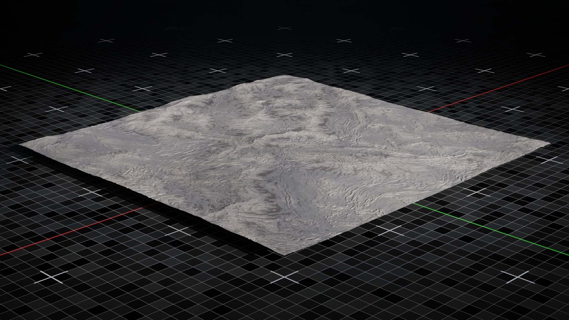 3D Volcano Terrain Flat Version 10 Model - TurboSquid 2192166