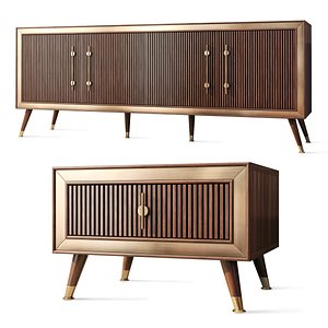 Sideboard and bedside table Toprak by Medusa Home 3D