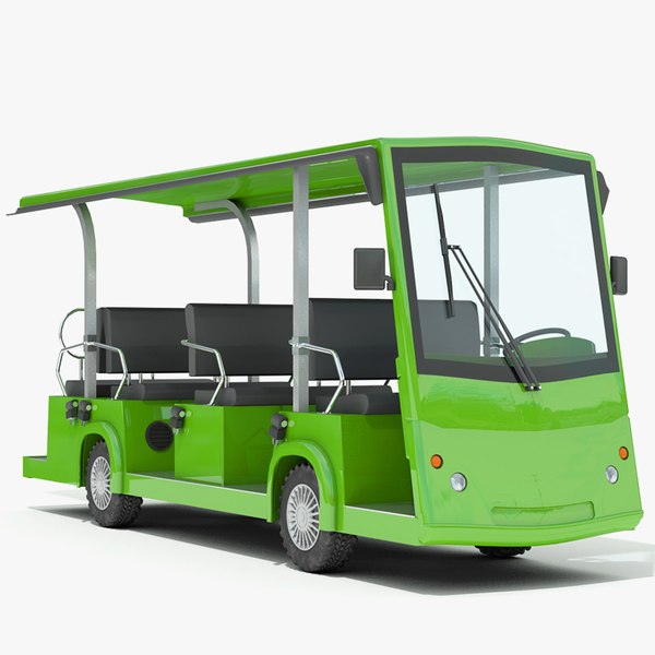 3d obj electric bus