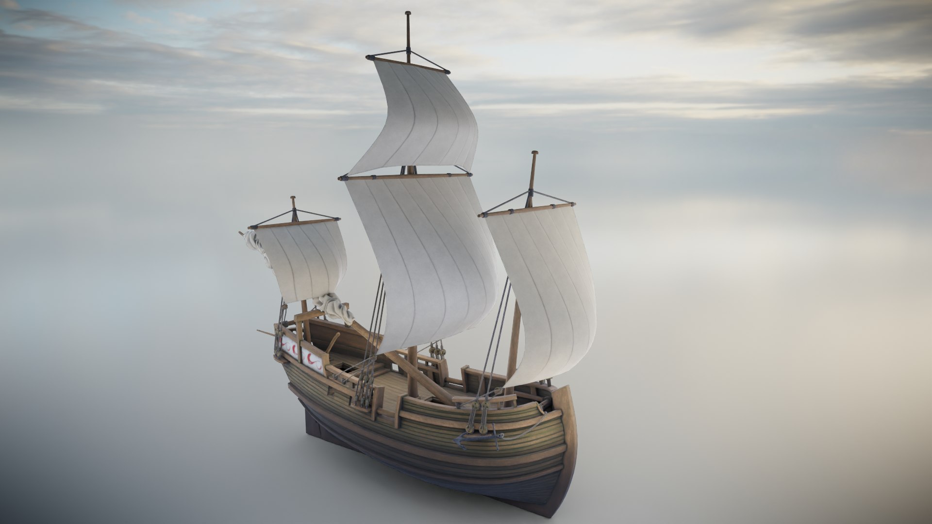 3D Model PBR Medieval Ship Collection - TurboSquid 2187301