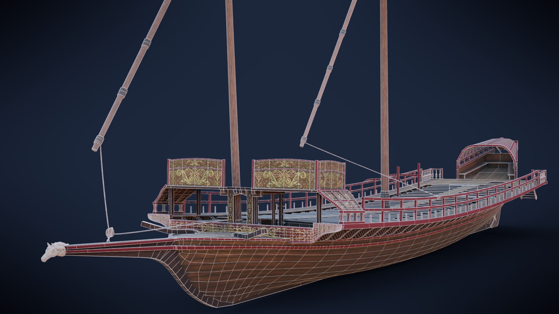 3D Model PBR Medieval Ship Collection - TurboSquid 2187301