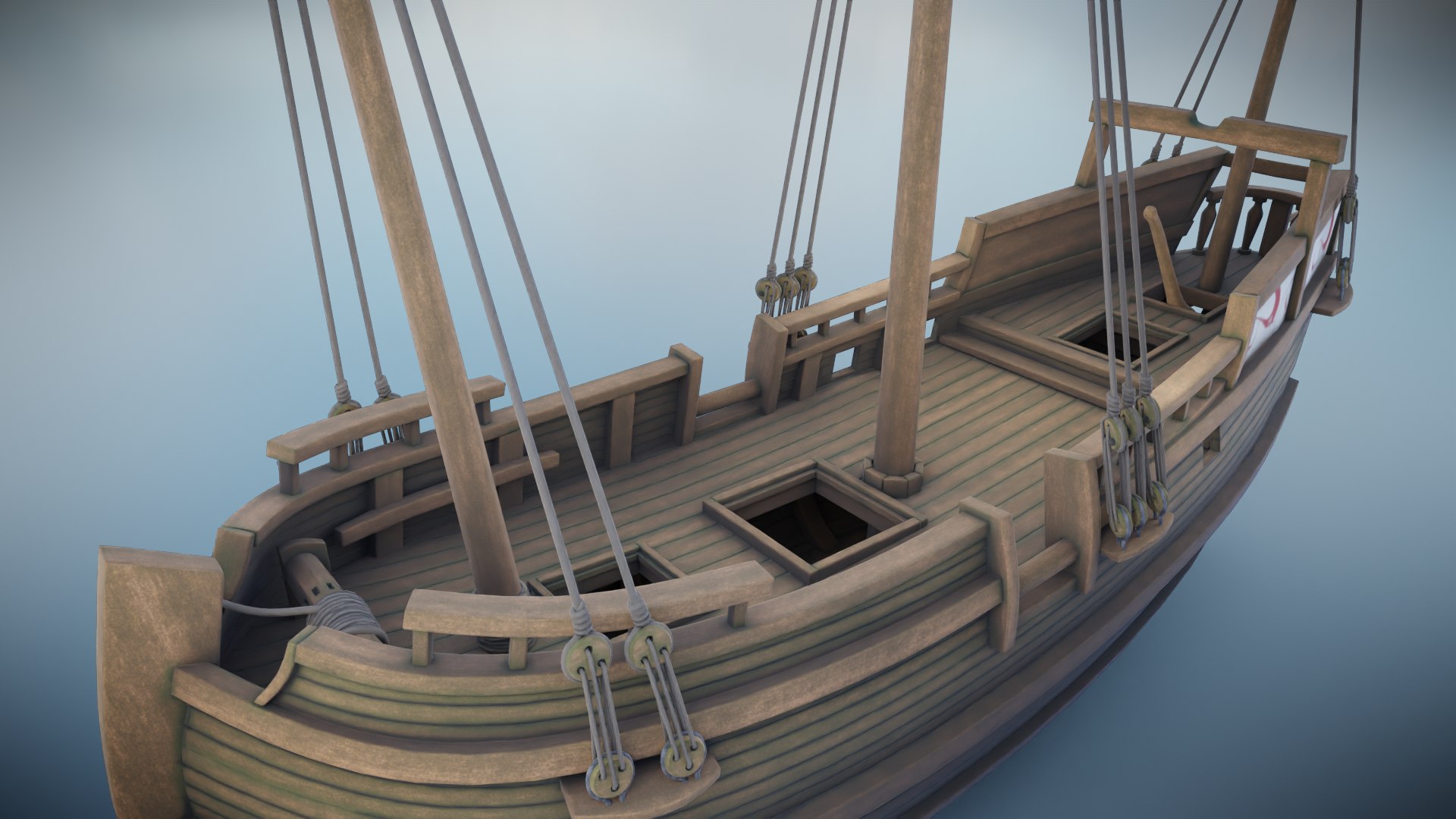 3D Model PBR Medieval Ship Collection - TurboSquid 2187301