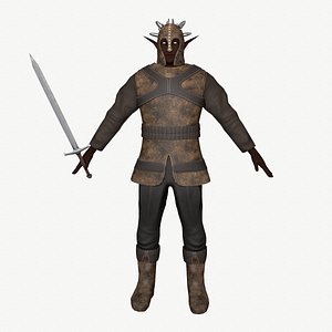 3D Elf Warrior model